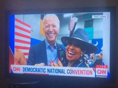 Loretta with President Elect Biden